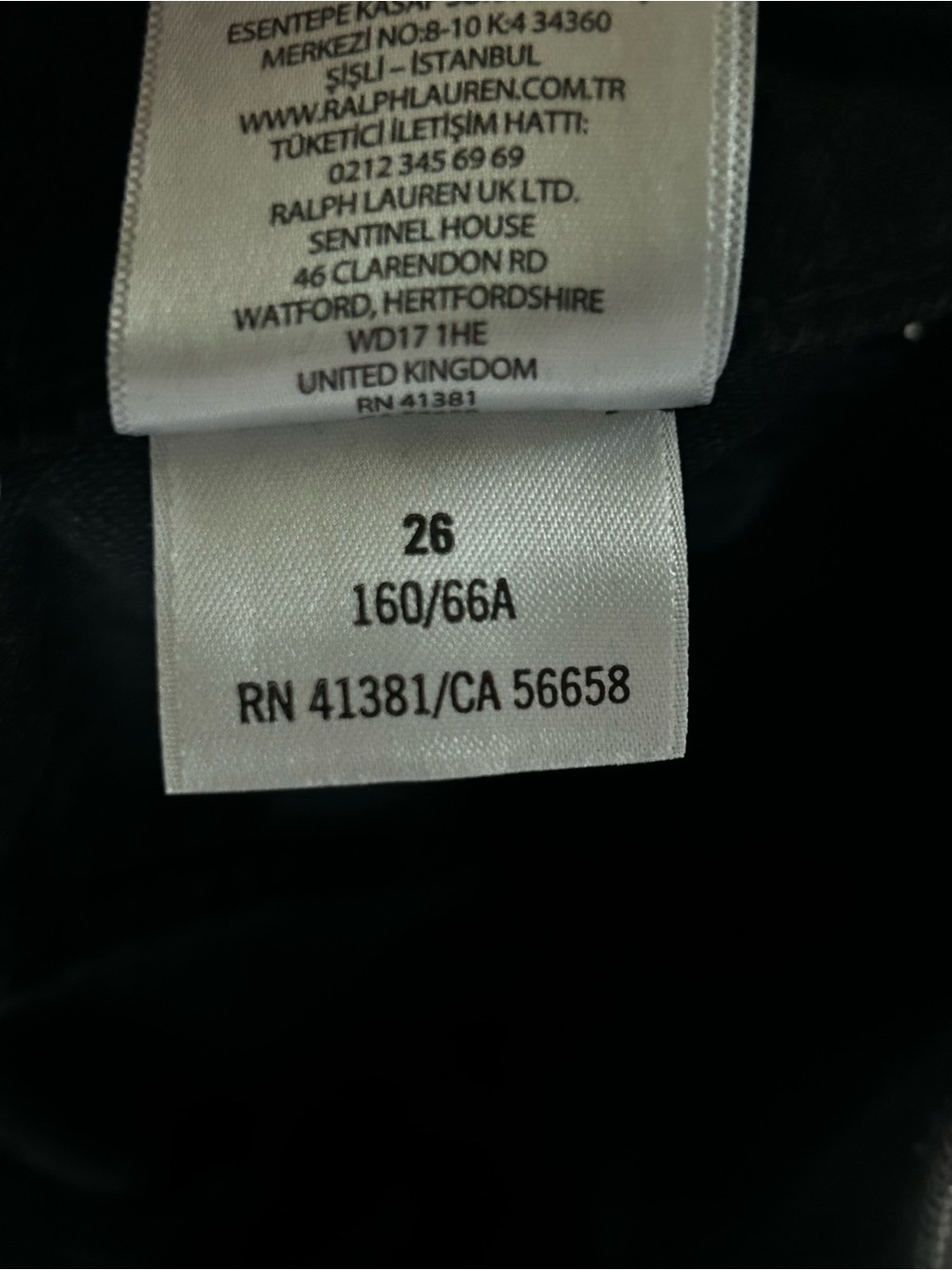 Ralph Lauren Black Flared Wide-Leg Jeans - Picture 5 of 6